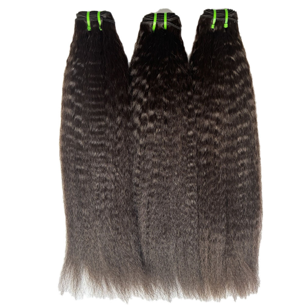 Cambodian raw kinky straight hair — unprocessed single-donor
